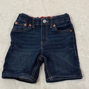 Levi's Kids Dark Blue Denim Shorts